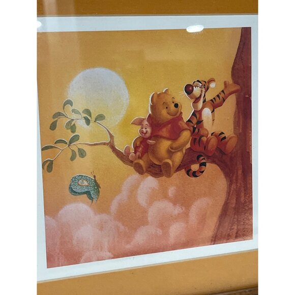 Vintage Winnie  The Pooh & Friends Wall Art In Wooden Frame Disney - Picture 2 of 10